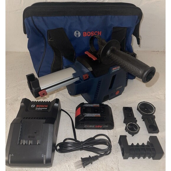 Bosch GDE18V-26DB15 Bulldog Dust Collector Kit With Battery And Charger! - Picture 1 of 4
